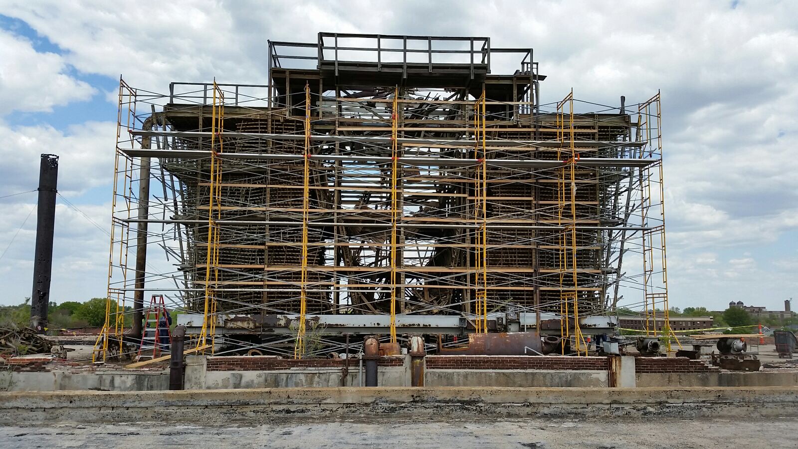 Carter Carb Cooling Tower with Scaffolding Photo